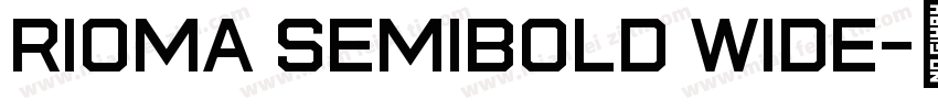 Rioma SemiBold Wide字体转换